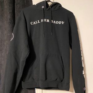 Black Champion Call Her Daddy Hoodie